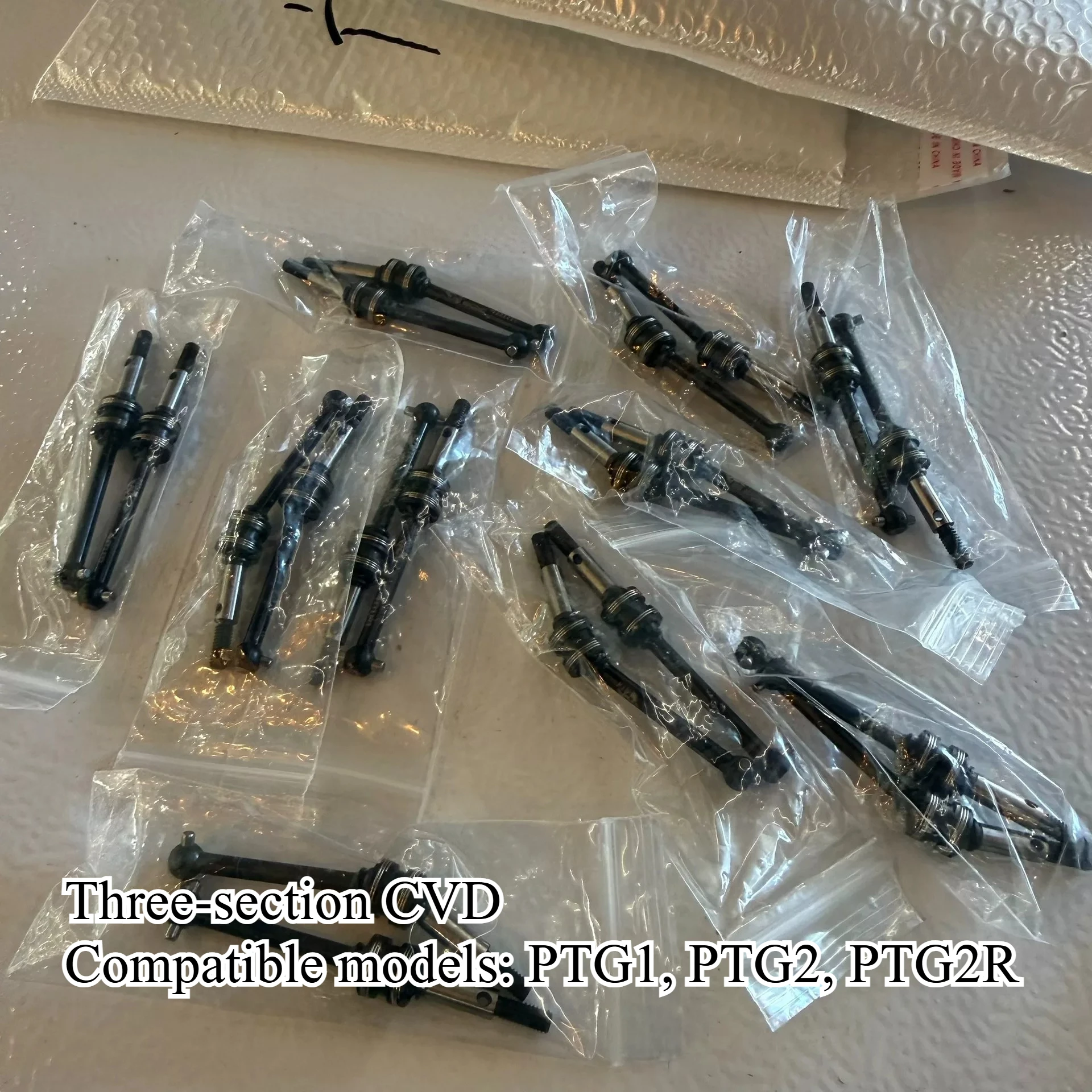 1/10 RC Racing Car Custom DIY Three-section CVD Shaft For LC Racing PTG-2R Reliable Power Transmission Performance Upgrade Parts
