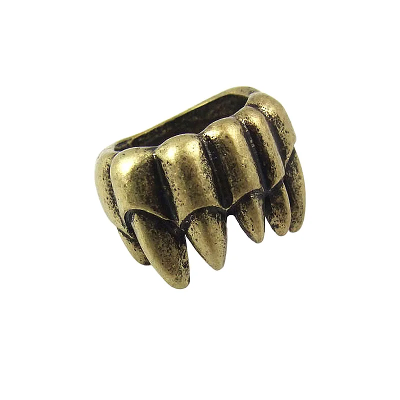 Antique Brass Dragon Claw Talon Animal Paw Spike Chunky Ring Size 6 Punk Womens Fashion Vintage Alloy Metal Finger Rings Jewelry