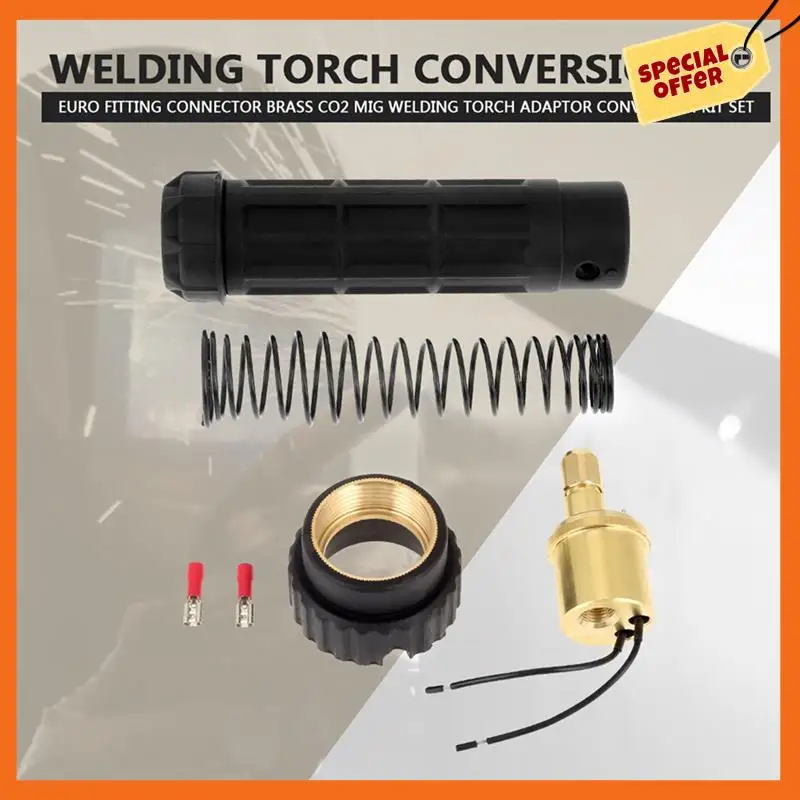 

-A20Z Euro Fitting Conversion Kit Euro Fitting Connector Brass CO 2 Mig Welding Torch Adaptor Conversion Kit Set