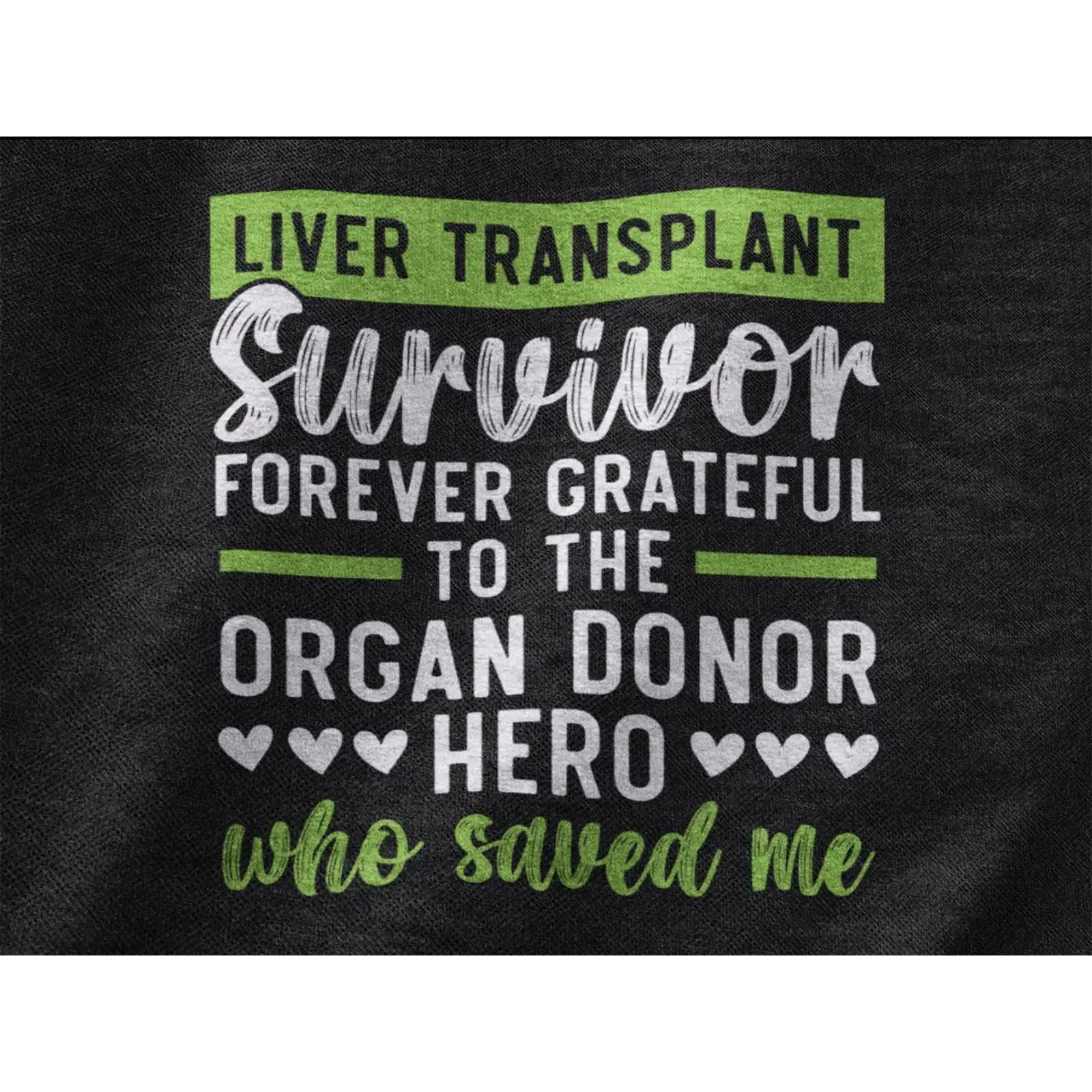 Liver Transplant Survivor T Shirt Organ Donor  vintage Washed homme Soft Breathable Unisex Comfortable Stylish Stretched