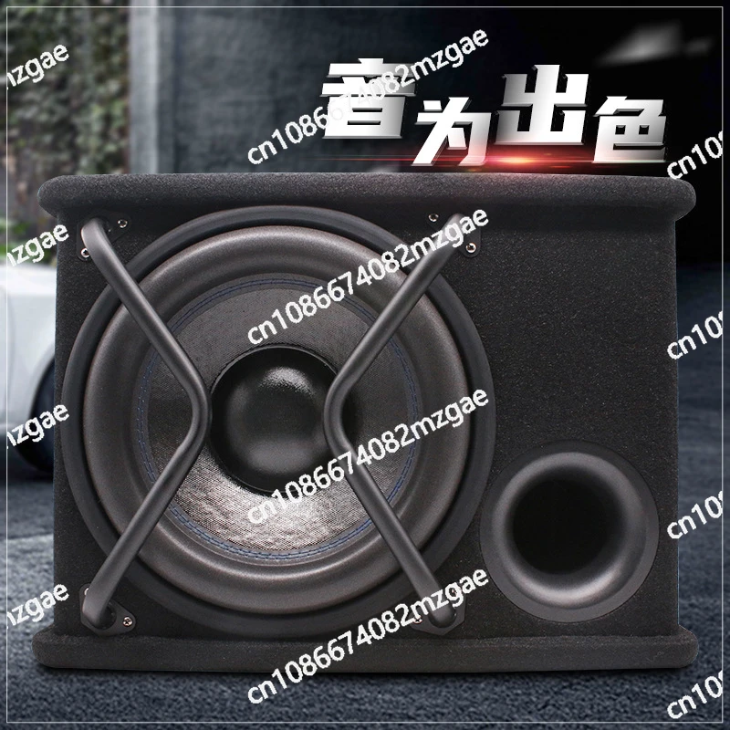 Dense board material high-power car 12V speakers modified car audio active trapezoidal overweight 12-inch subwoofer