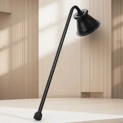 طفاية طفاية بمقبض طويل، غطاء فتيل معدني قوي، أداة رعاية متعددة الاستخدام #6