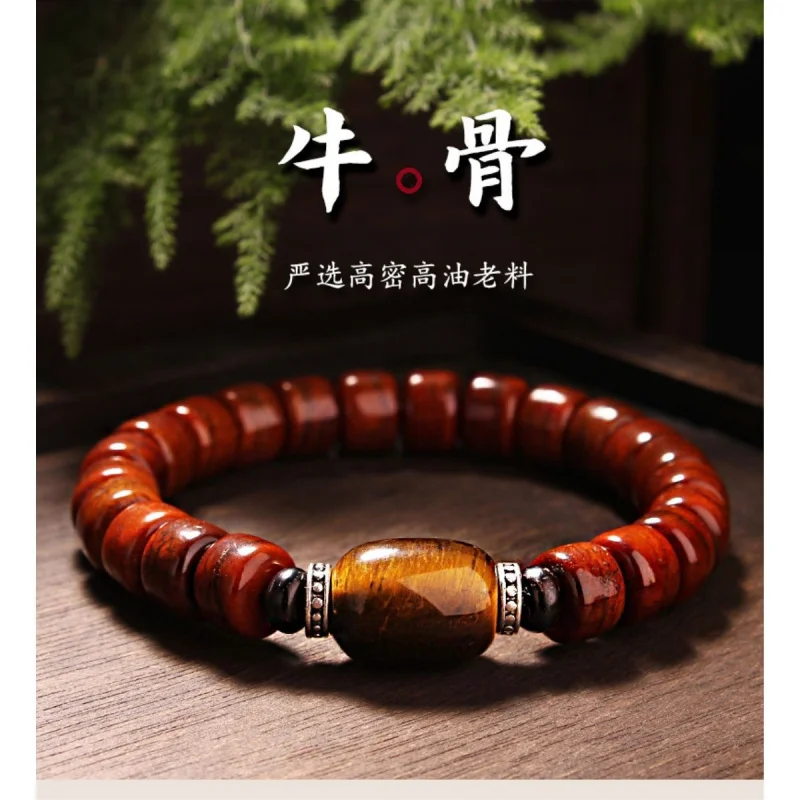 

Мужской буддийский тибетский молитвенный браслет из коровьего рога, культурный браслет