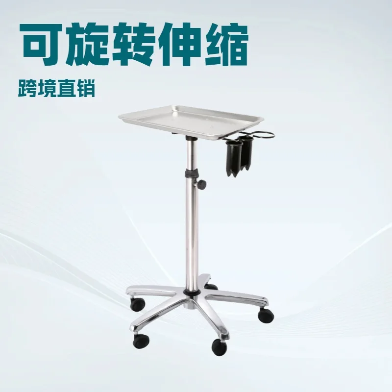 Producent hurtowy półek aluminiowych do przechowywania narzędzi fryzjerskich z podwójną tacką, pionowy wspornik podnoszony.