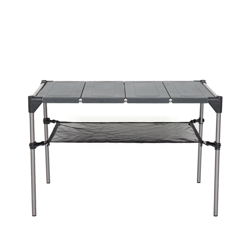 Outdoor Geometric Folding Table Picnic Barbecue Camping Stall Multifunctional Aluminum Alloy Super Portable Desk Trekking Gear