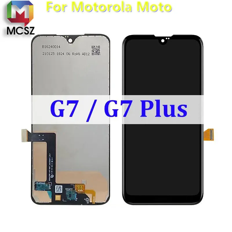 Original XT1962 - 1 For Motorola Moto G7 G(7) LCD Touch Screen Digitizer Assembly  Replacement Display Free Tools XT1962-4 LCD