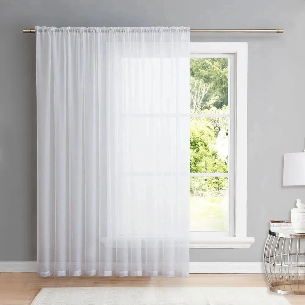 Custom Sheer Voile Curtain Customized Window Tulle Curtain Personalized Photo Semi Transparent Window Drape for Living Room