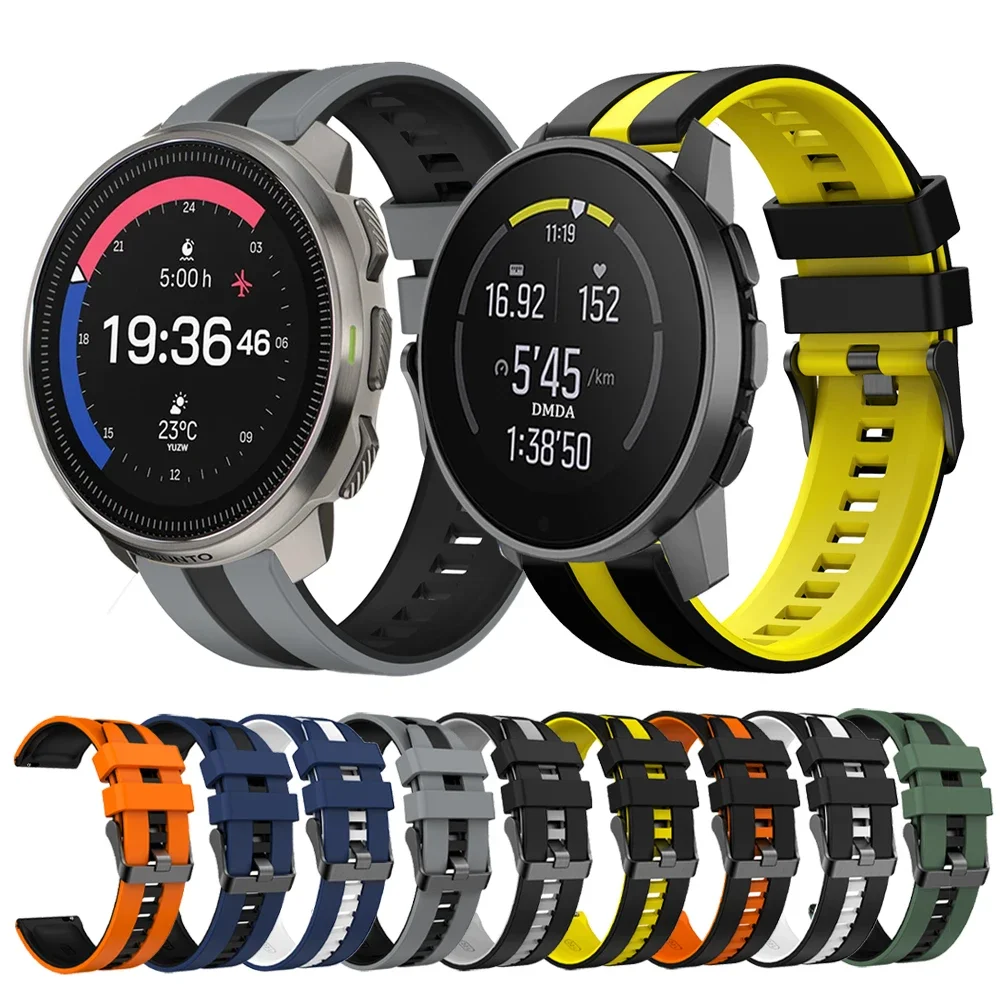 حزام ساعة رياضية من السيليكون ، سوار بديل لسباق SUUNTO S ، عمودي 9 PEAK PRO DLC 5 PEAK ، 20 من 22