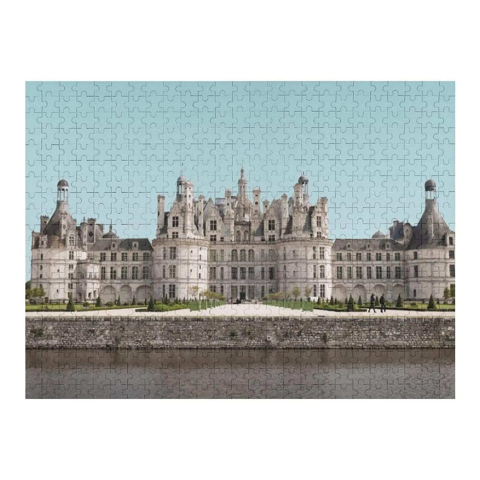 Chambord, quebra-cabeça de arte de viagem francesa, presente personalizado para crianças, brinquedos personalizados para crianças com quebra-cabeça de fotos