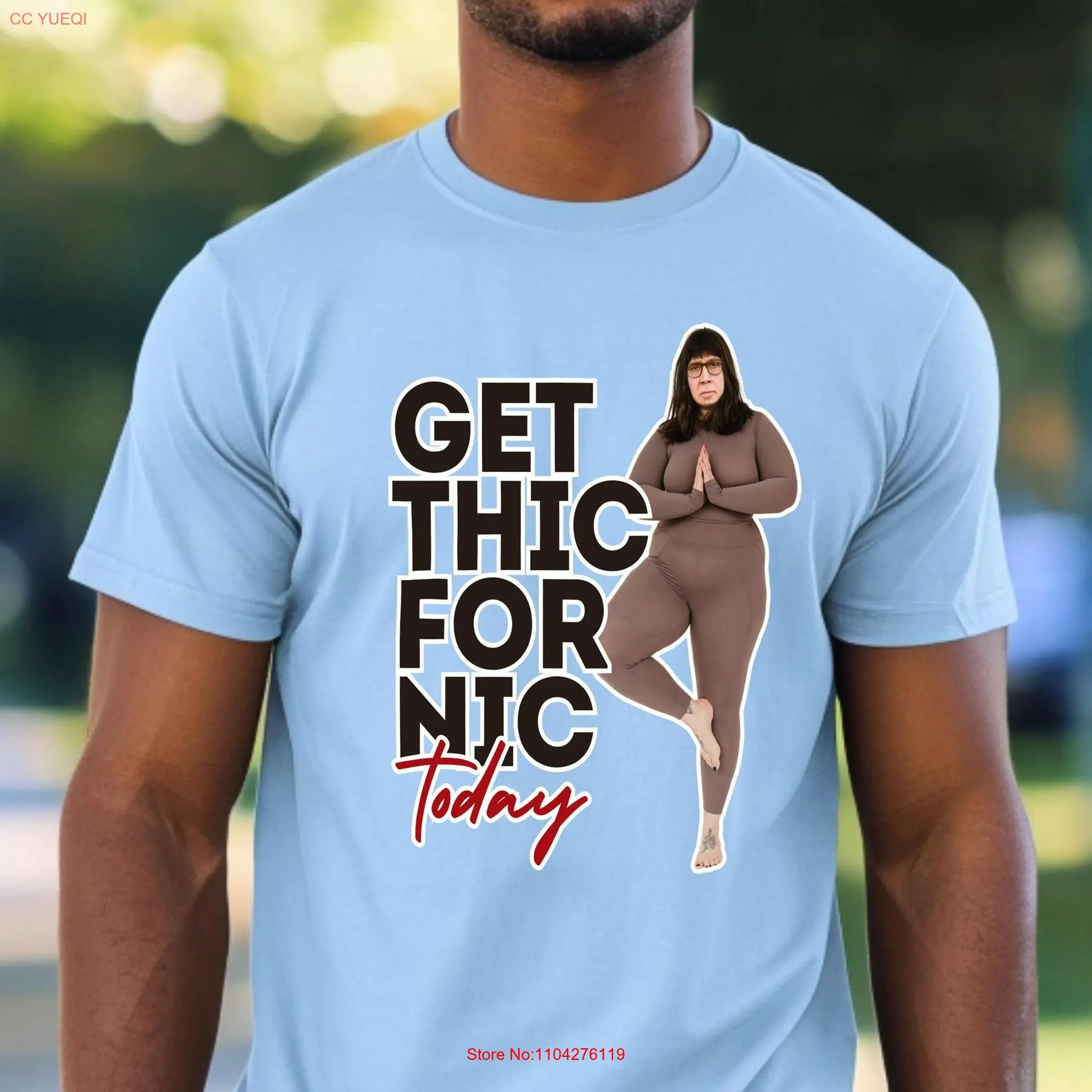 Get Thic For Nic T Shirt Alluring Workout Parody Cage Mashup Flirty Humor Seduction Meme Outfit Funny Culture Wear