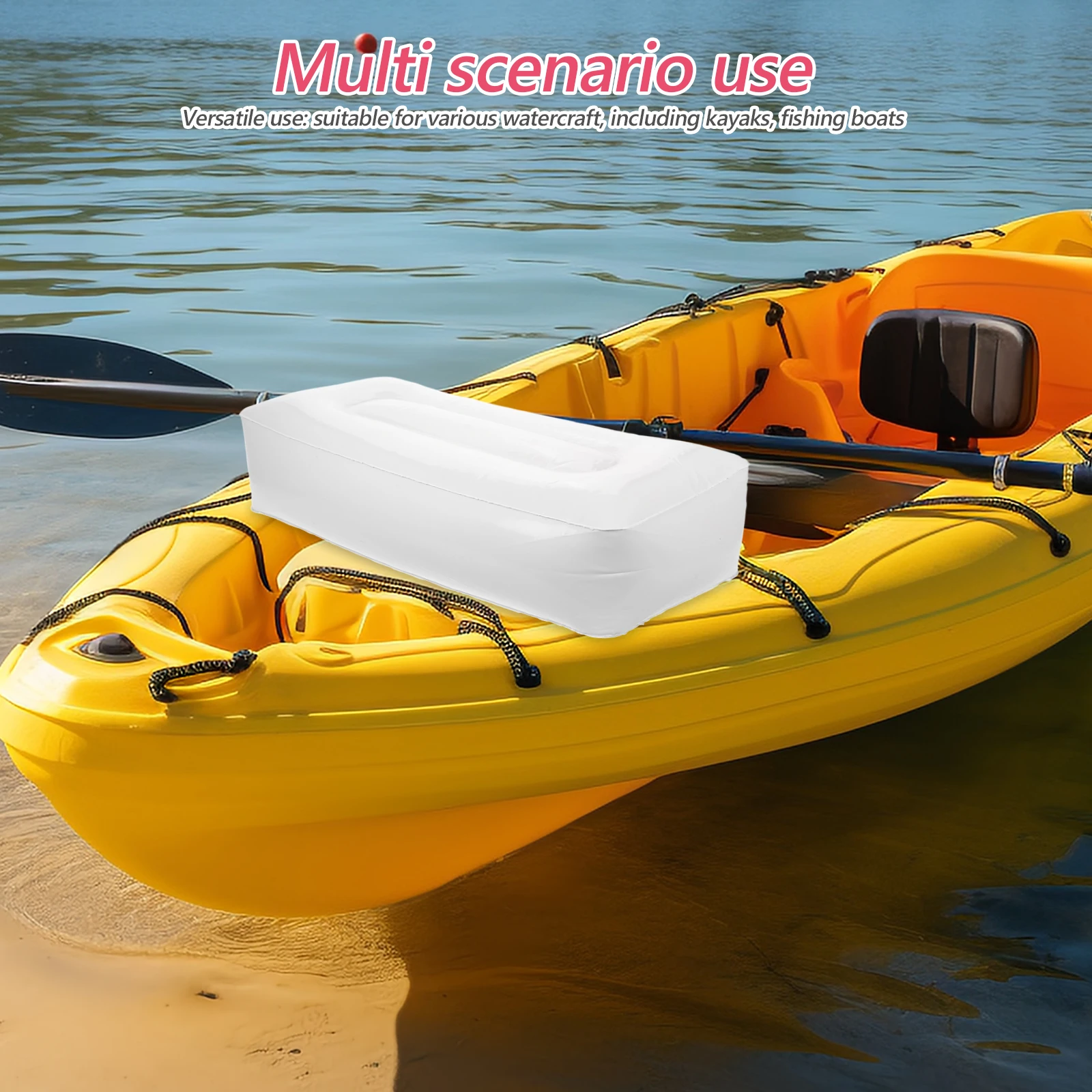 

Portable Inflatable PVC Boat Seat Cushion Thickened Comfortable Kayak Cushion for Fishing Canoe Outdoor Use Portable Boat Seat