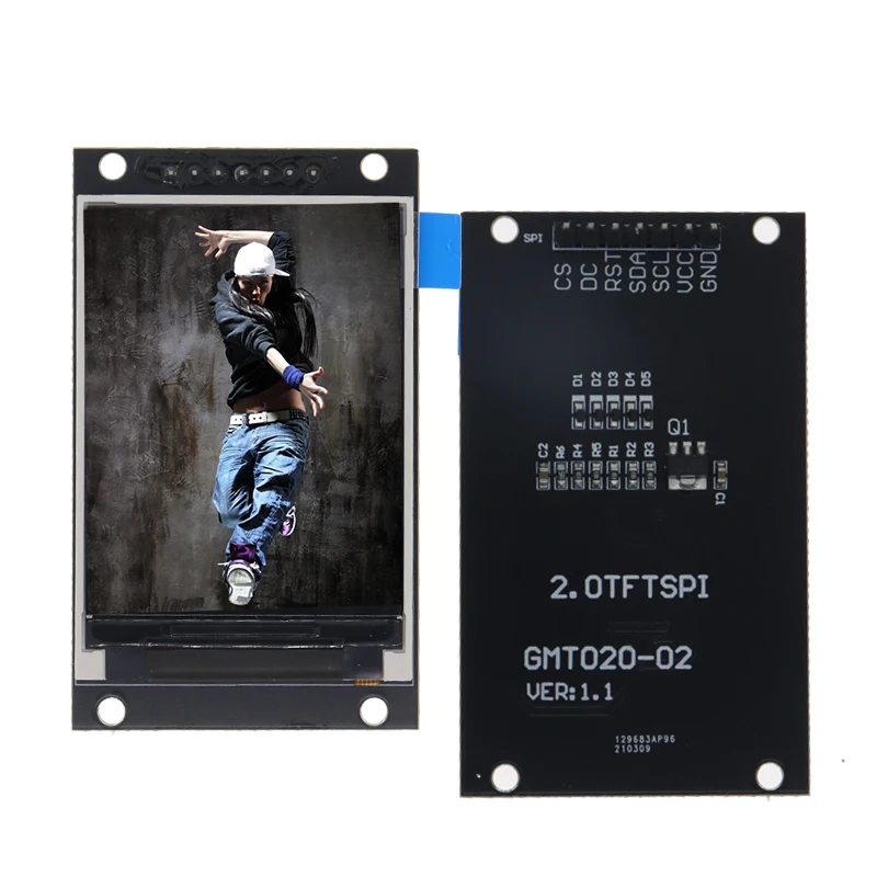 Estardyn 2,0 Zoll TFT LCD Display Modul ST7789V, 240x320 SPI Vollfarbiger Bildschirm für DIY