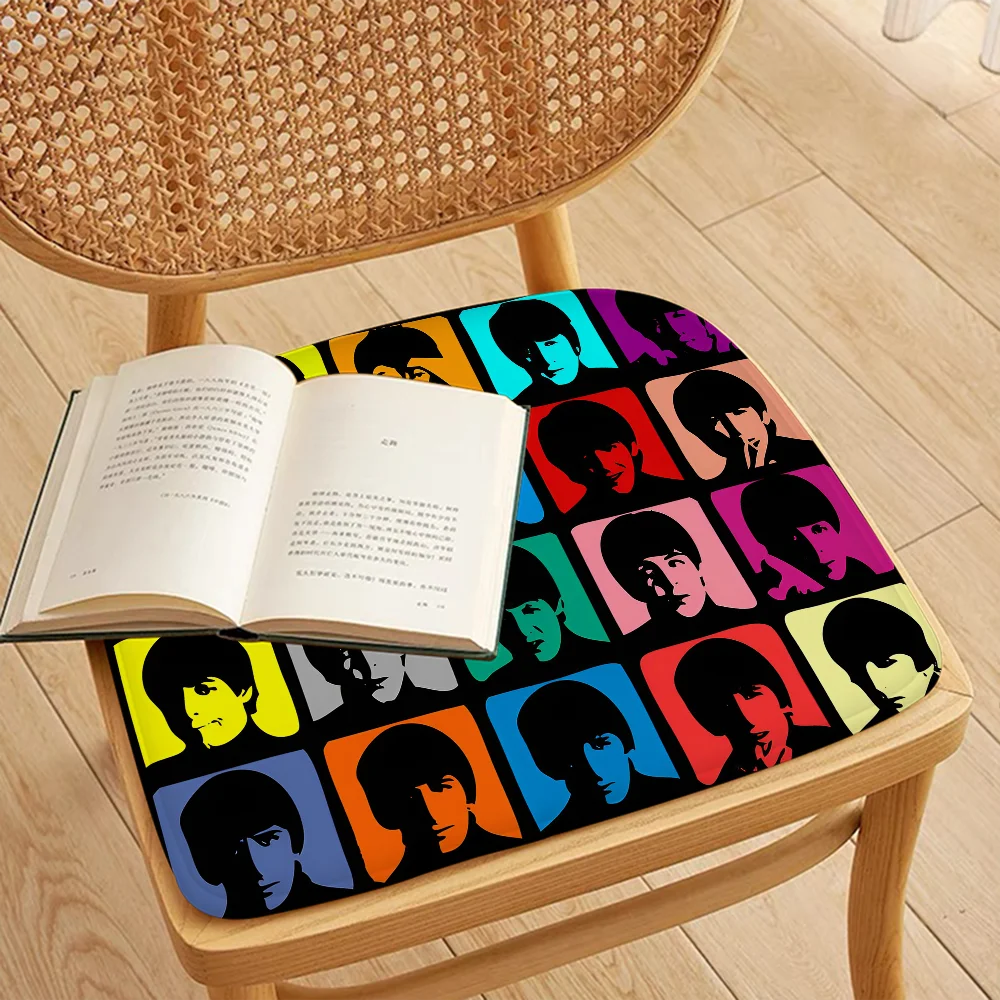 T-The-B-Beatles Rock Band Modern Minimalist Style Seat Pad Household Cushion Soft Plush Chair Mat Winter Office Bar Sofa Decor