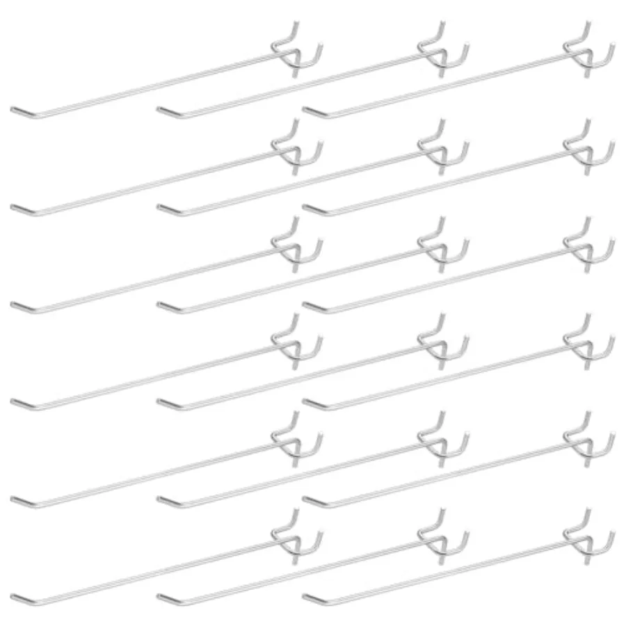 

Набор из 200 крючков для перфорированных панелей, 8 дюймов, из нержавеющей стали, настенные держатели для инструментов, для гаража и мастерской
