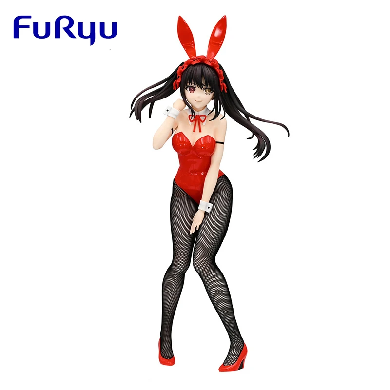 Original Genuine FuRyu DATE A LIVE BiCuteBunnies Tokisaki Kurumi PVC 29CM Anime Figure Collectible Dolls Statuette Ornament Gift