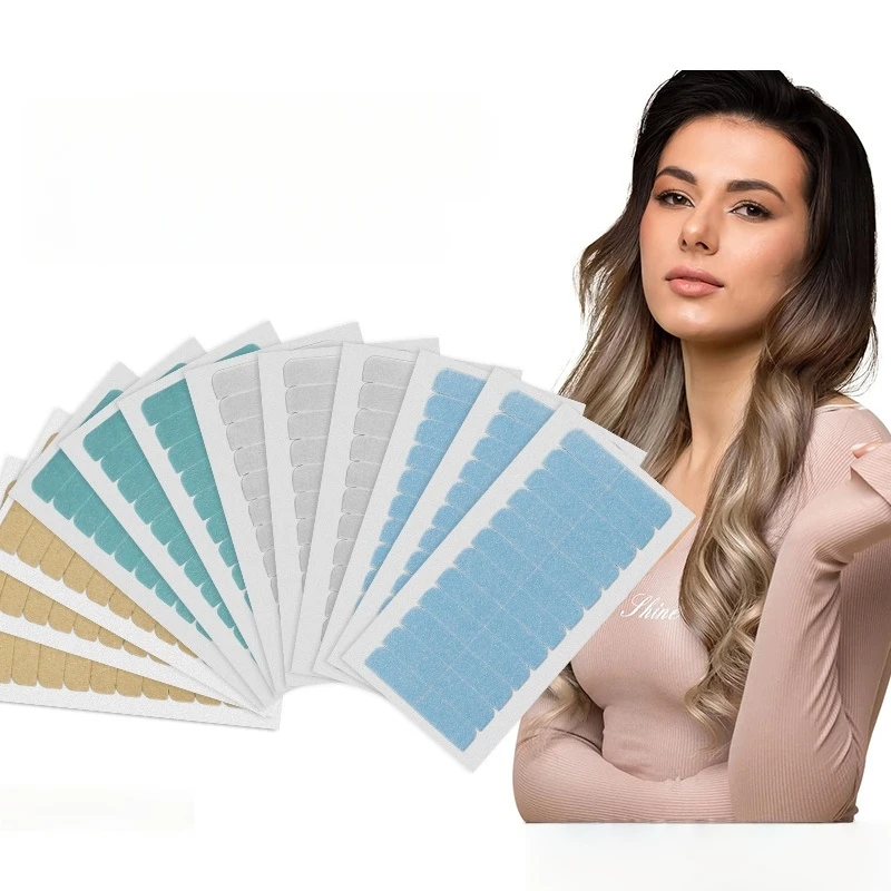 

24 Strips/Pcs Invisible Hair Extension Adhesive Waterproof Sweat Resistant Wig Tape Pu Double-Sided Tape Wig Hair Adhesive Tape