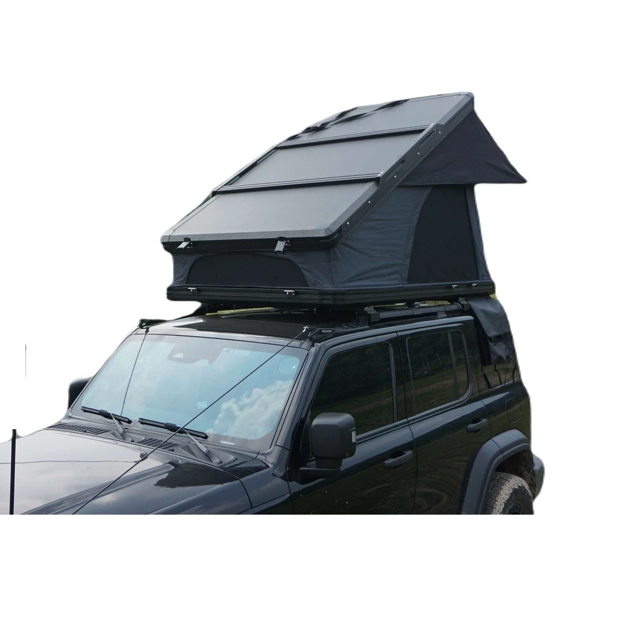 

2024 Outdoor Camping Wholesale Custom OEM ODM Hard Shell New 3-4 Person Rooftop Tent Aluminum Car Roof Tent