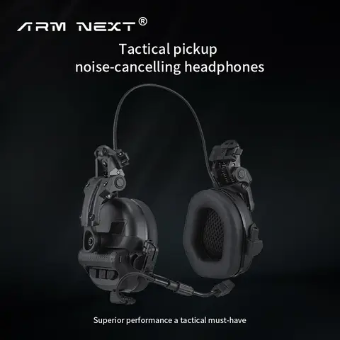 ARM NEXT F30 Taktiska Hörselkåpor Aktiv Brusreducering & Ljudförstärkning, PTT-anslutning Headset för Skyttejakt Hjälm 10 best sales förstärkare för headset - №7