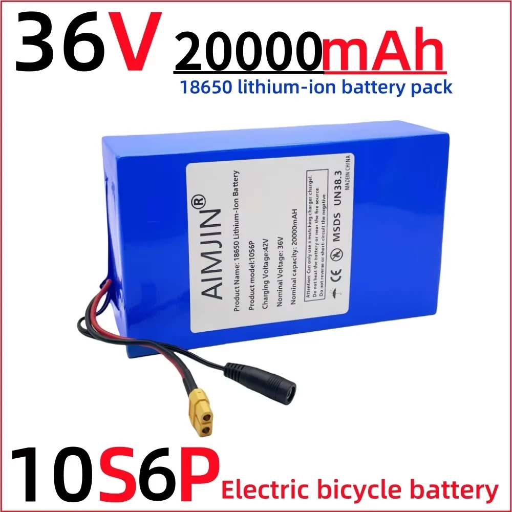 

10S6P brand new original battery pack 36V 20000mAh lithium-ion battery, For electric wheelchairs, bicycles, scooters with BMS