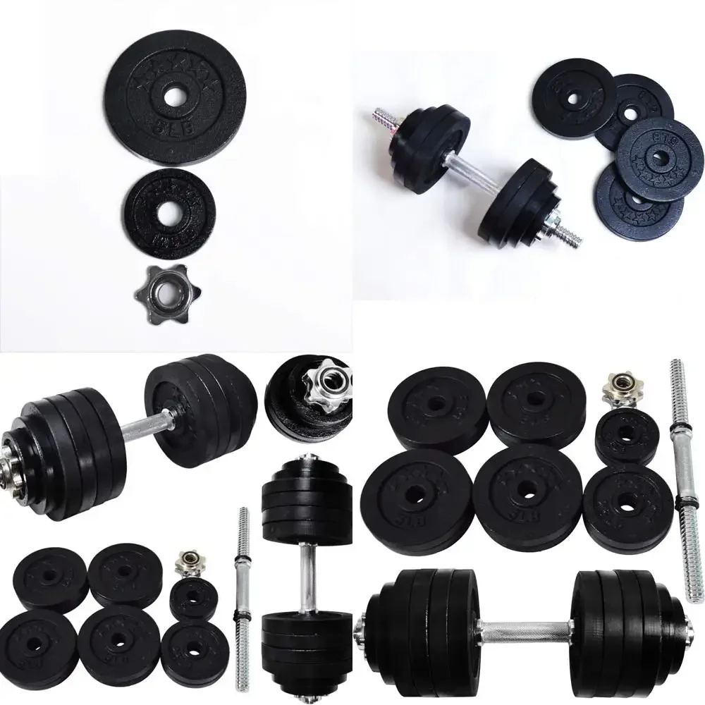 زوج من الدمبل القابل للتعديل بوزن 52.5 رطل، وأقصى وزن 105 رطل، ومقابض من الكروم، وأطواق شديدة التحمل