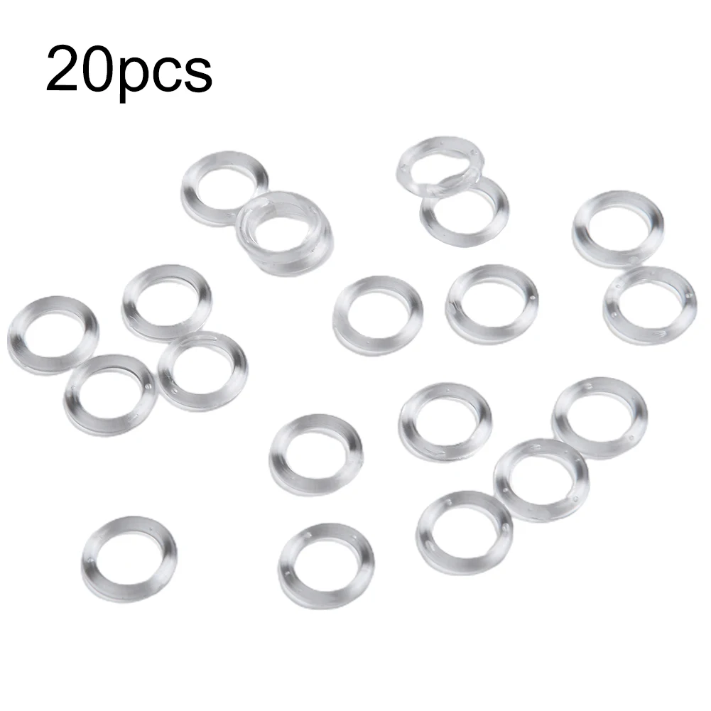 20/50/100pcs Roman Blind Curtain Rings 11mm  Clear Plastic Vertical Curtain Shades Shutters Window Hardware Decor Spare Part