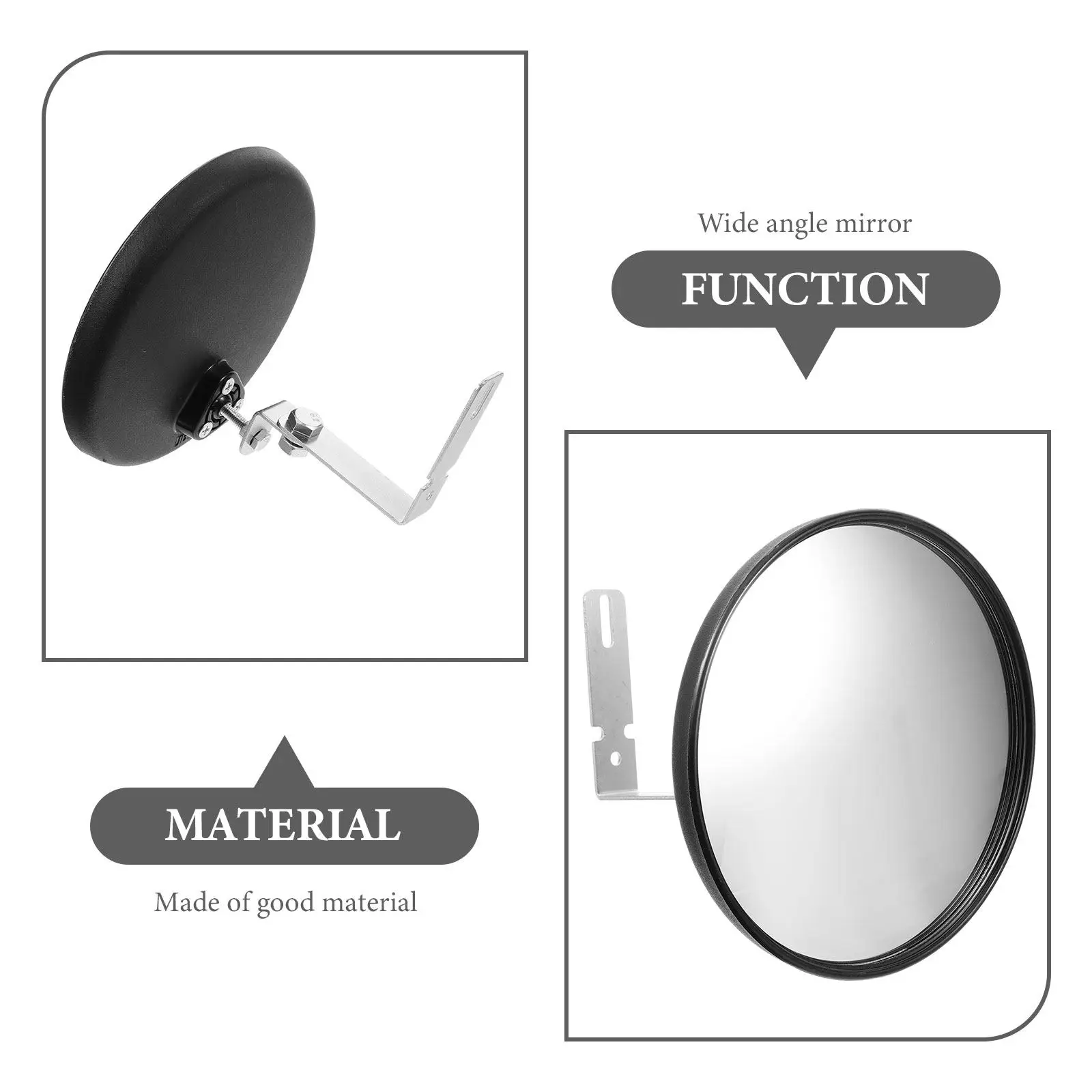 Convex Anti Theft Mirror 16cm Wide Angle View Traffic Safety Mirrors Garage Driveway Outdoor Blind Spot Parking