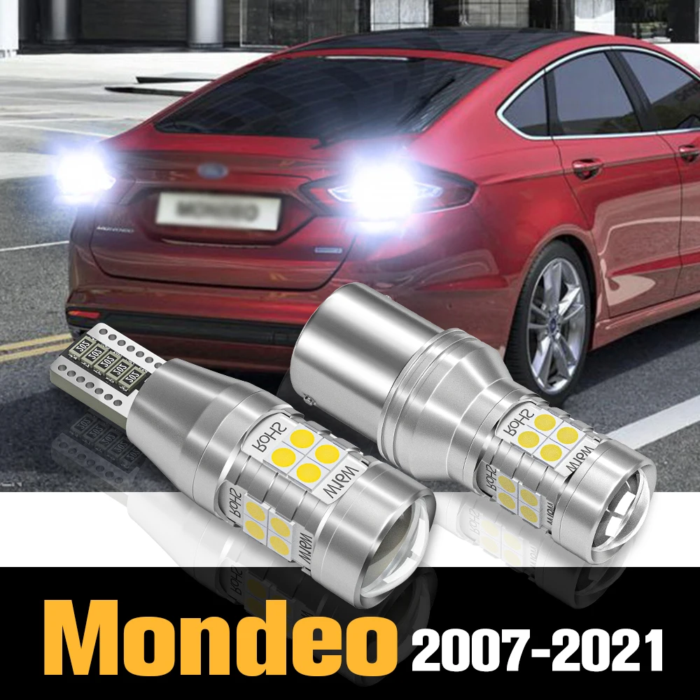 2pcs Canbus LED Reverse Light Backup Lamp Accessories For Ford Mondeo 4 5 2007-2021 2008 2009 2010 2011 2012 2013 2014 2015 2016