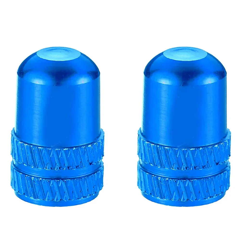 1 Pair Bicycle Aluminum Alloy Valve Cap Lightweight Bicycle Accessories For- Valves Anode Gas Cap Tire Dust Cover