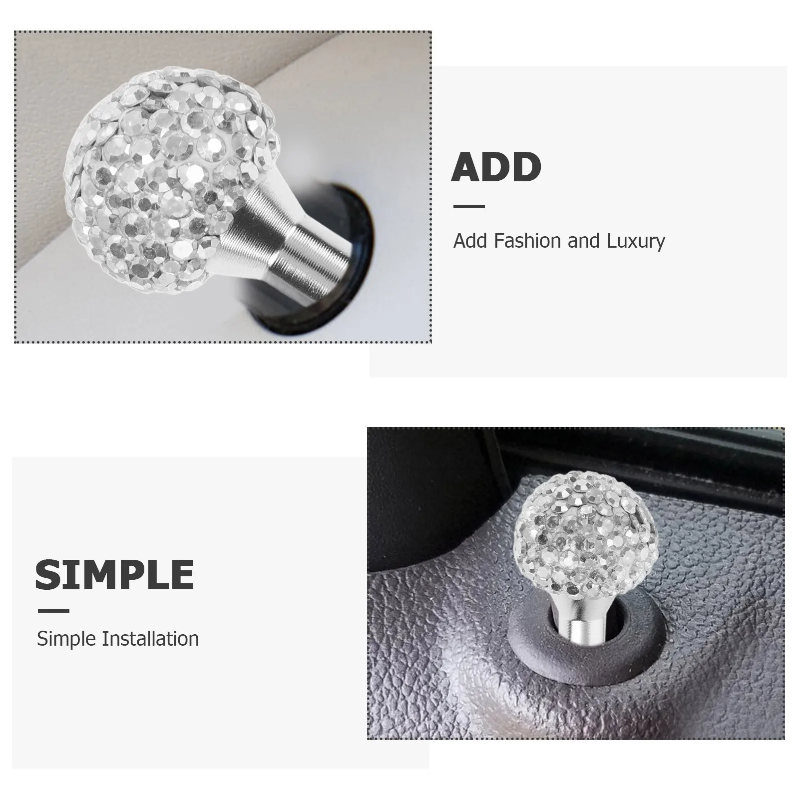 

2Pcs Car Door Lock Pull Pins Easy Installation Durable Metal Interior Door Lock Knobs Car Accessories Automotive Accessories