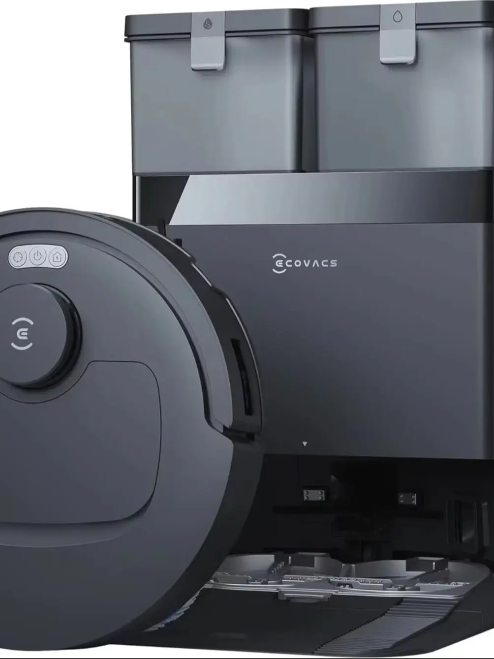 Aspirateur robot ECOVACS DEEBOT T30e Omni, 25 000 Pa, OZMO Turbo 2.0 Wipe, ZeroTangle 3.0 Anti-Tangle, Noir