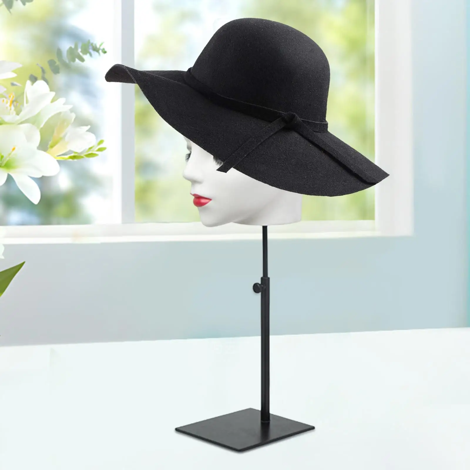 Hat Wig Display Stand Cap Organizer Freestanding Multifunctional Women Mannequin Head Model for Hairdresser Training Home Salon