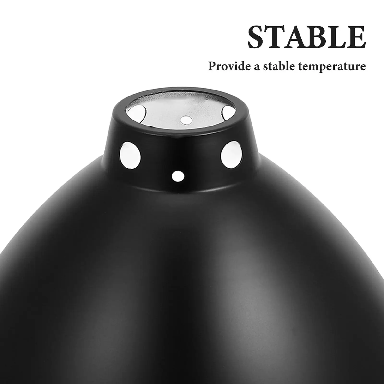 Paralume per lampada di calore Riflettore per rettili Copertura isolante per apparecchio a cupola Lucertola Protezione in metallo Accessorio per serbatoio a rete Risparmio energetico