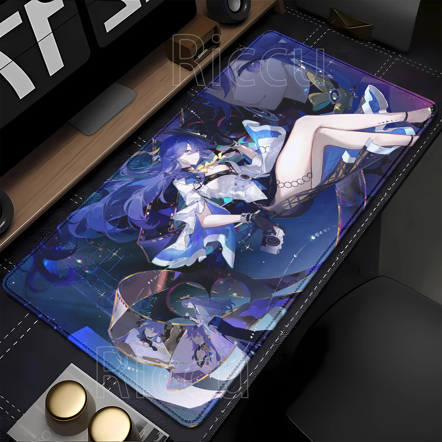 Wuthering Waves Lucilla Locking Edge Computer Rubber anime Kawaii Girl Office Mouse Pad Keyboard XXL Gaming HD printing Carpet