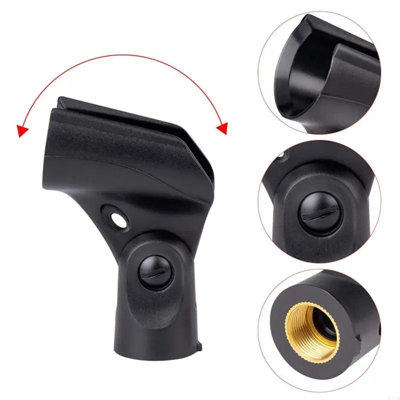2025 Klip Mikrofon Fleksibel Baru Mikrofon Universal Berdiri Panjang Kekuatan Mikrofon Tanang Panjang Adaptor 180 ° Rotasi Depan
