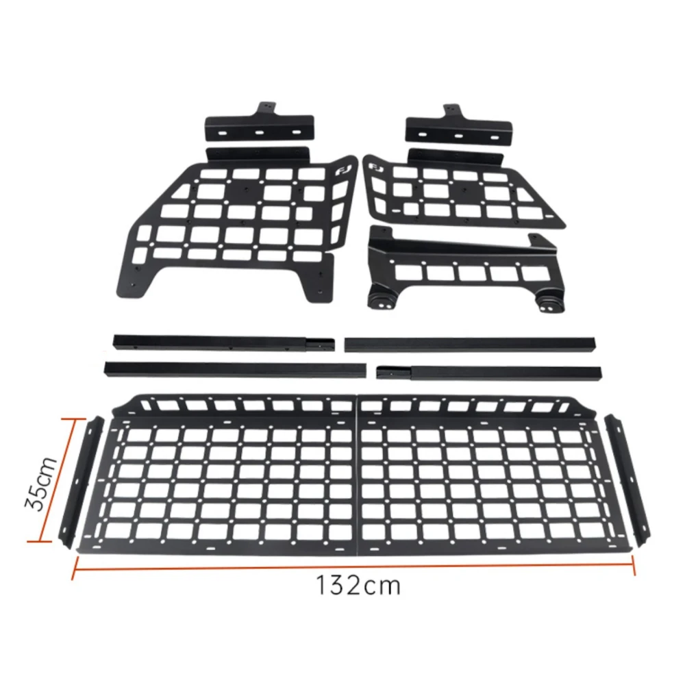 For Toyota FJ Cruiser (XJ10) 2007-2022 Modular Storage Panel Shelf Modification Storage Panel Rear Trunk Debris Rack Molle Panel