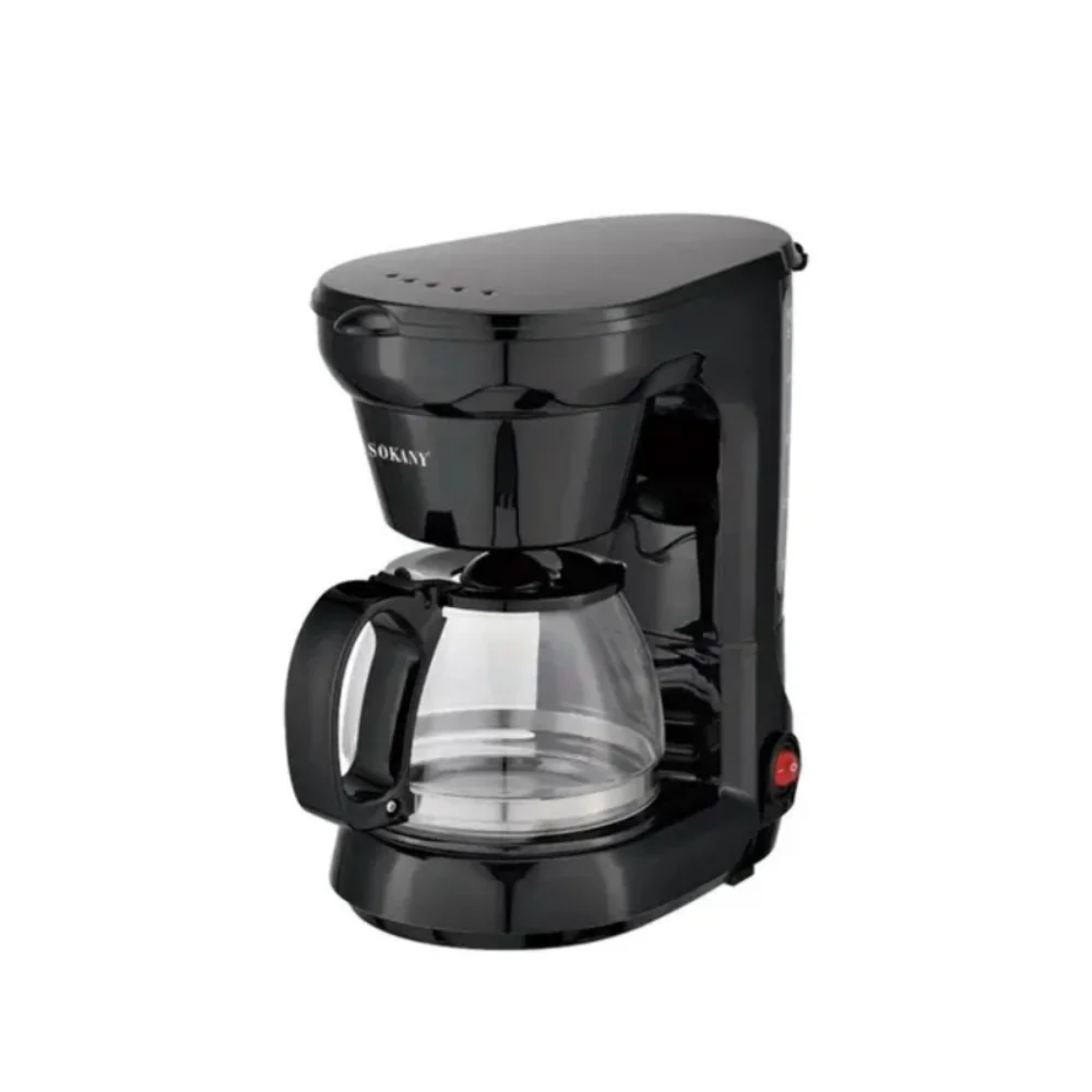 

Coffee Maker Machine 750ML/6 CUPS With Warm Glass Carafe One Button Operation Black