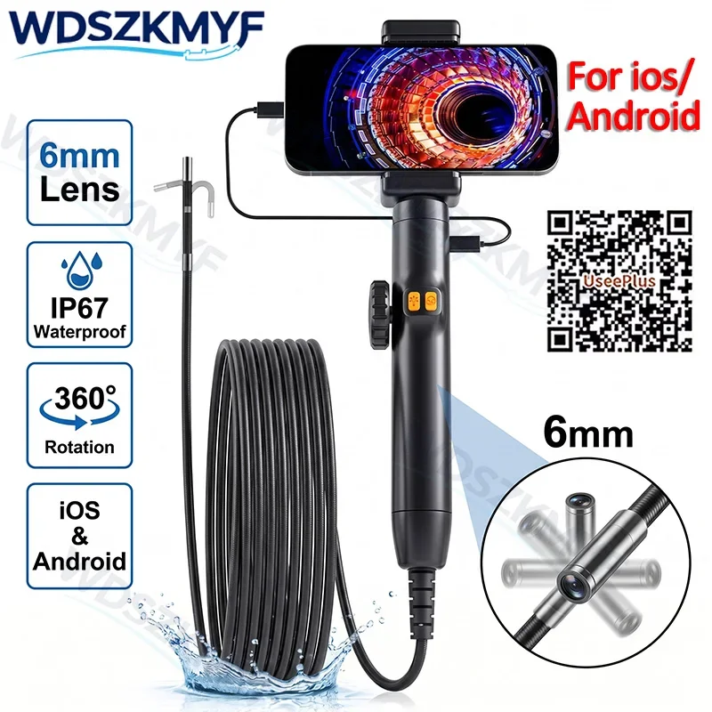 comunicacao-bidirecional-360-°-endoscopio-rotativo-hd-com-camera-e-luz-sonda-a-prova-d'Agua-de-6mm-para-celulares-android-ios-para-automoveis-novo