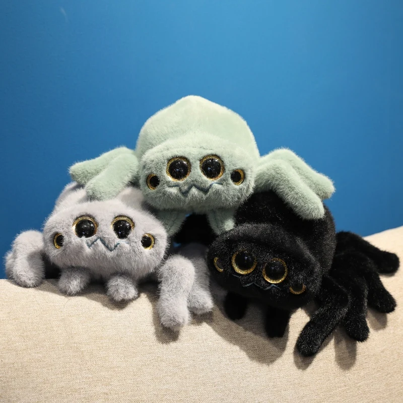 1pc 18-30cm simulado escorpião formiga aranha brinquedos de pelúcia bonito inseto plushie boneca saco chaveiro pingente brinquedo presente criativo