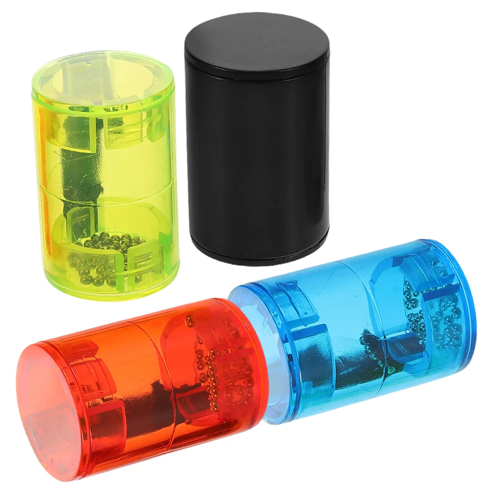 4 pcs Handheld Percussion Instrument Music 2 pcs Ktv Rattle LED Halloween Christmas New Year Birthday Party Egg Shaker Ukulele
