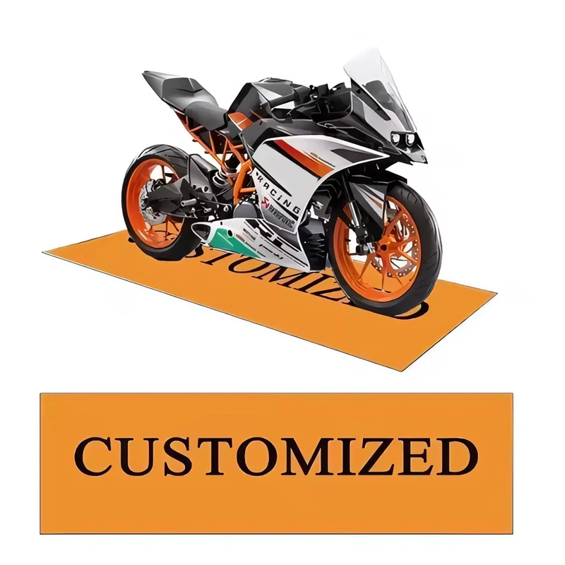 Motorcycle Carpet Garage Mat Racing Cool Moto Display Motorcycle Display Mat Anti-slip Home Decoration Rug Customized