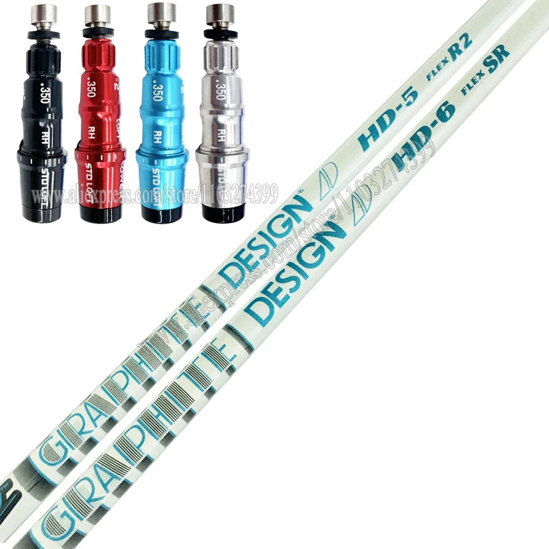 Golf Shaft Men AD HD-6 Graphite Shaft Golf Wood Driver Shaft Series+Free Assembly Sleeve and Golf Grip Golf Accessories