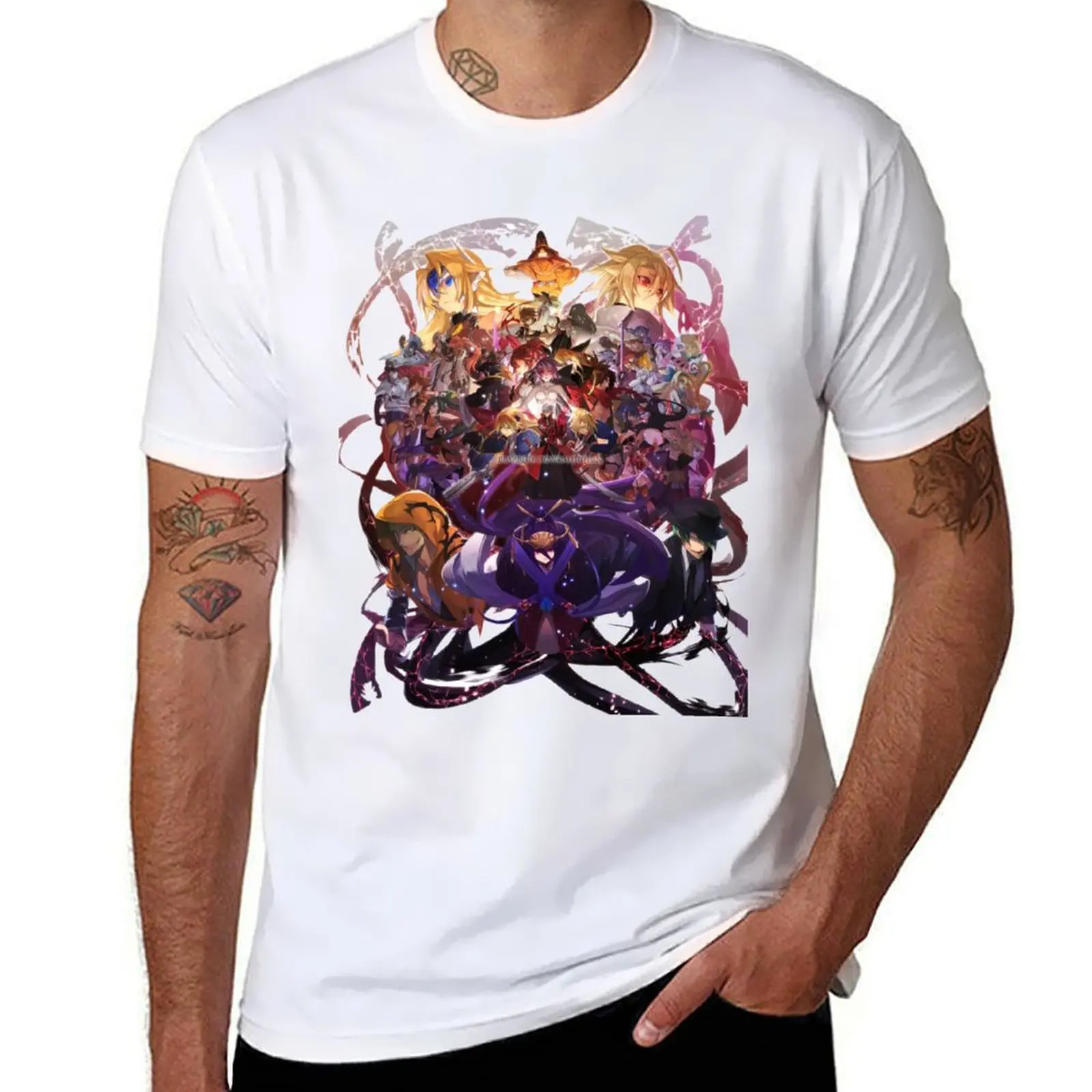 

Blazblue All Characters T-Shirt cotton tshirt 100% t shirts for man graphic funny t shirt for man 100 percent cotton T-shirt