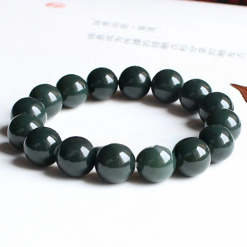 

New Natural Stone Single-circle Jade Bracelet Bracelet, Classic Simple and Versatile Unisex Bracelet