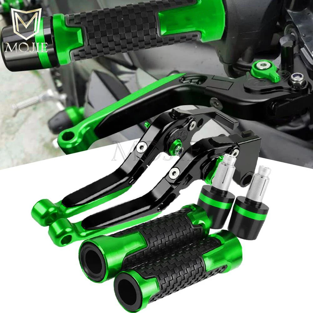 

Motorcycle Brake Clutch Levers Handlebar Ends Grips For Kawasaki NINJA650R ER-6f ER6F 2009 2010 2011 2012 2013 2014 2015 2016