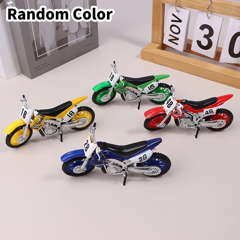 Simulated Alloy Motocross Motorcycle Model Toy Adventure Alloy Motorcycle Model Kids Toy Gift