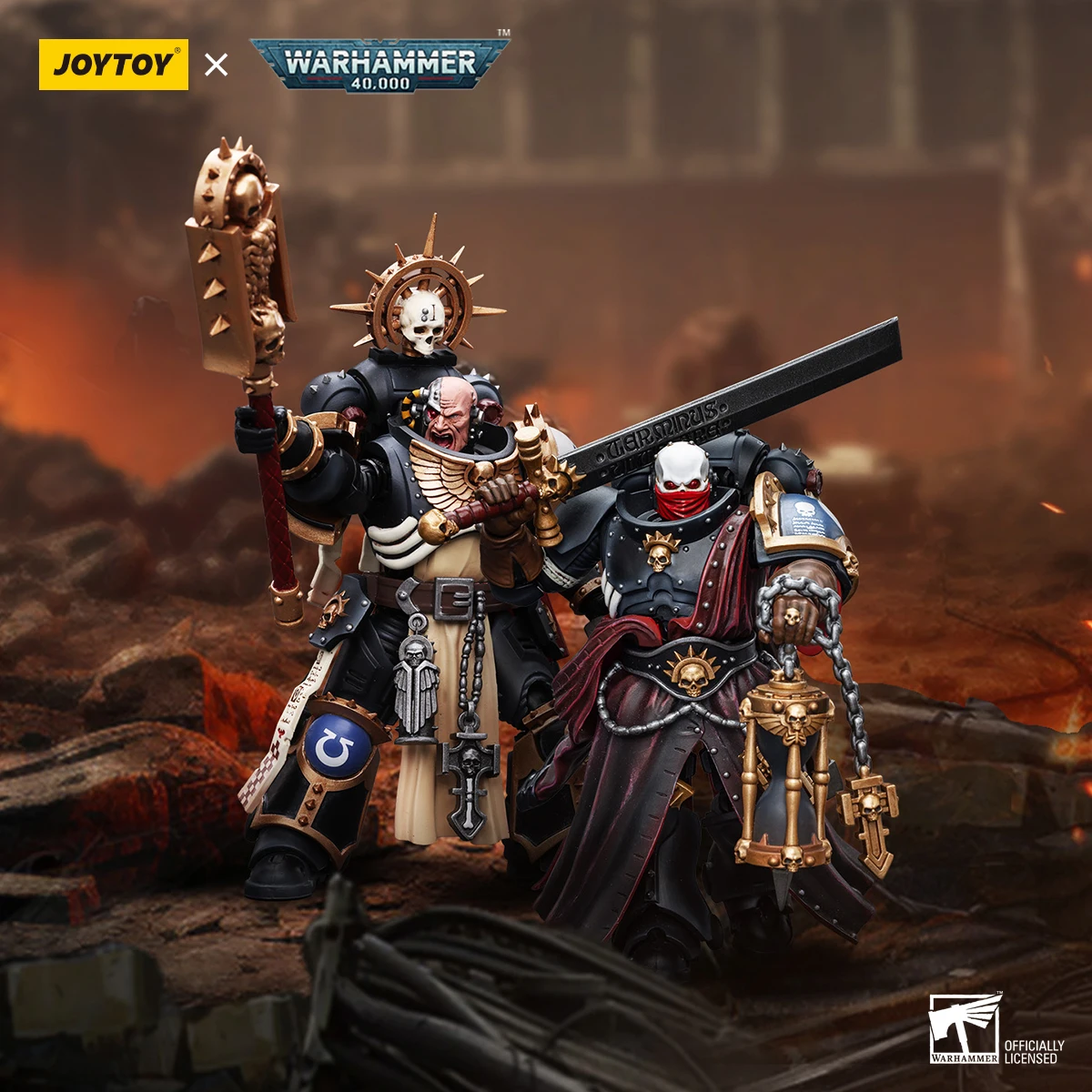 

JOYTOY Warhammer 40K масштаб 1/18 ультрамарин Судciar Chaplain Indomitus фигурка модель игрушки для коллекции