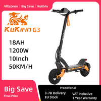 KuKirin G3 Electric Scooter 1200W Motor 52V18Ah Battery LED Touch Display E-Scooter 10 Inch off-road tubeless tires EScooters