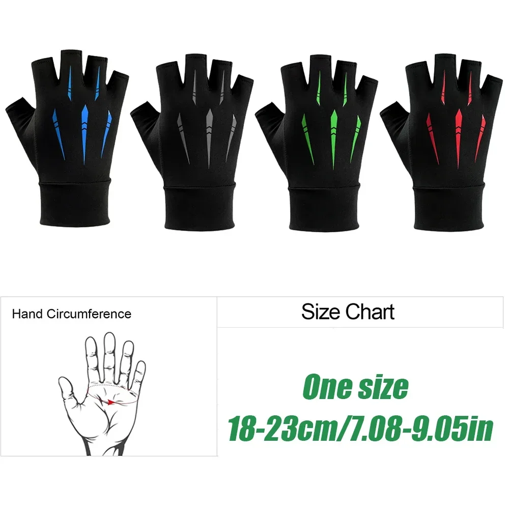 1 par de guantes sin dedos UV para mujeres y hombres, guantes deportivos con protección solar, guantes UPF para ciclismo y pesca, guantes con protección solar para exteriores