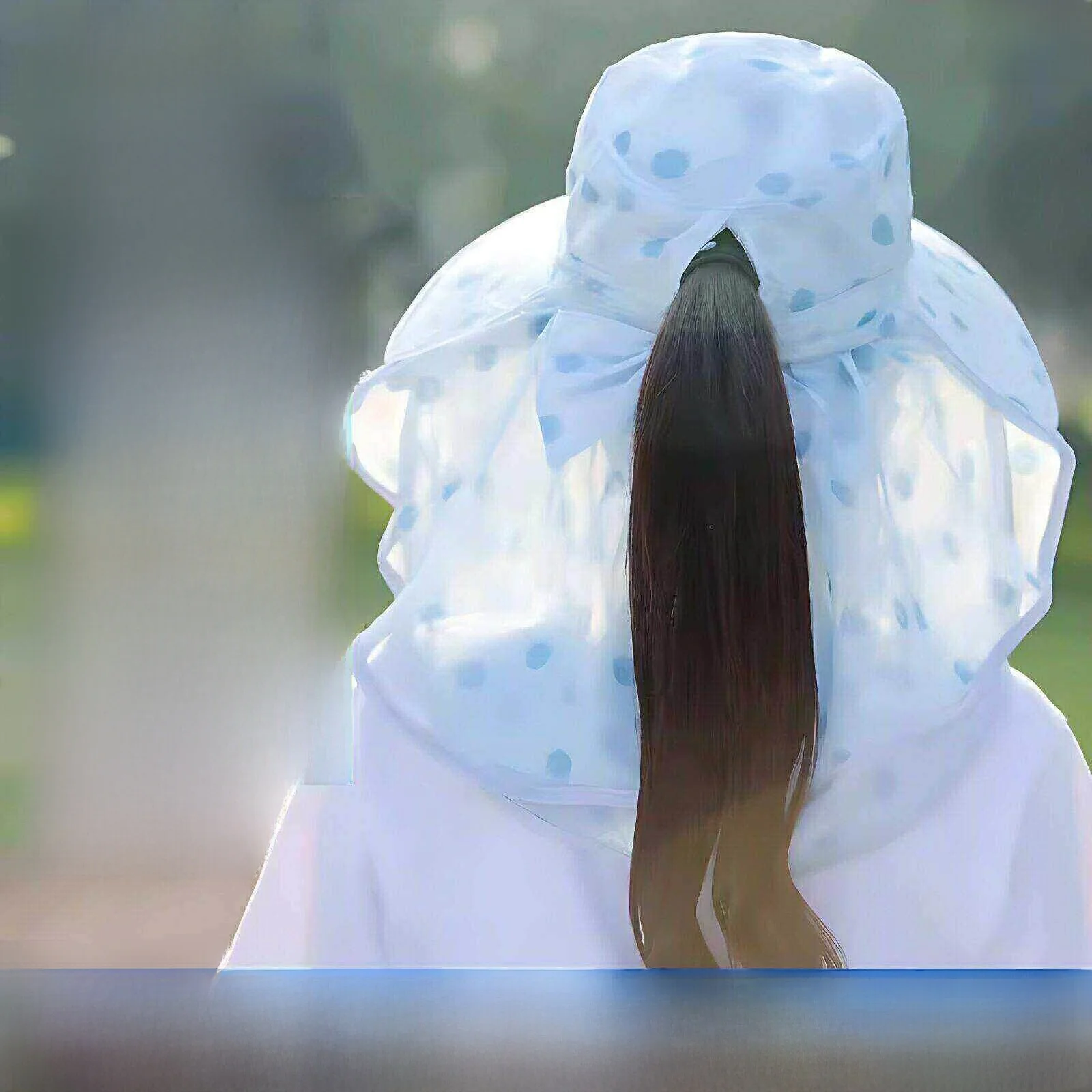 Women's Spring Summer Wide Brim Sun Protection Hat Dustproof UV Protection Outdoor Travel Working Tea Picking Shade Hat