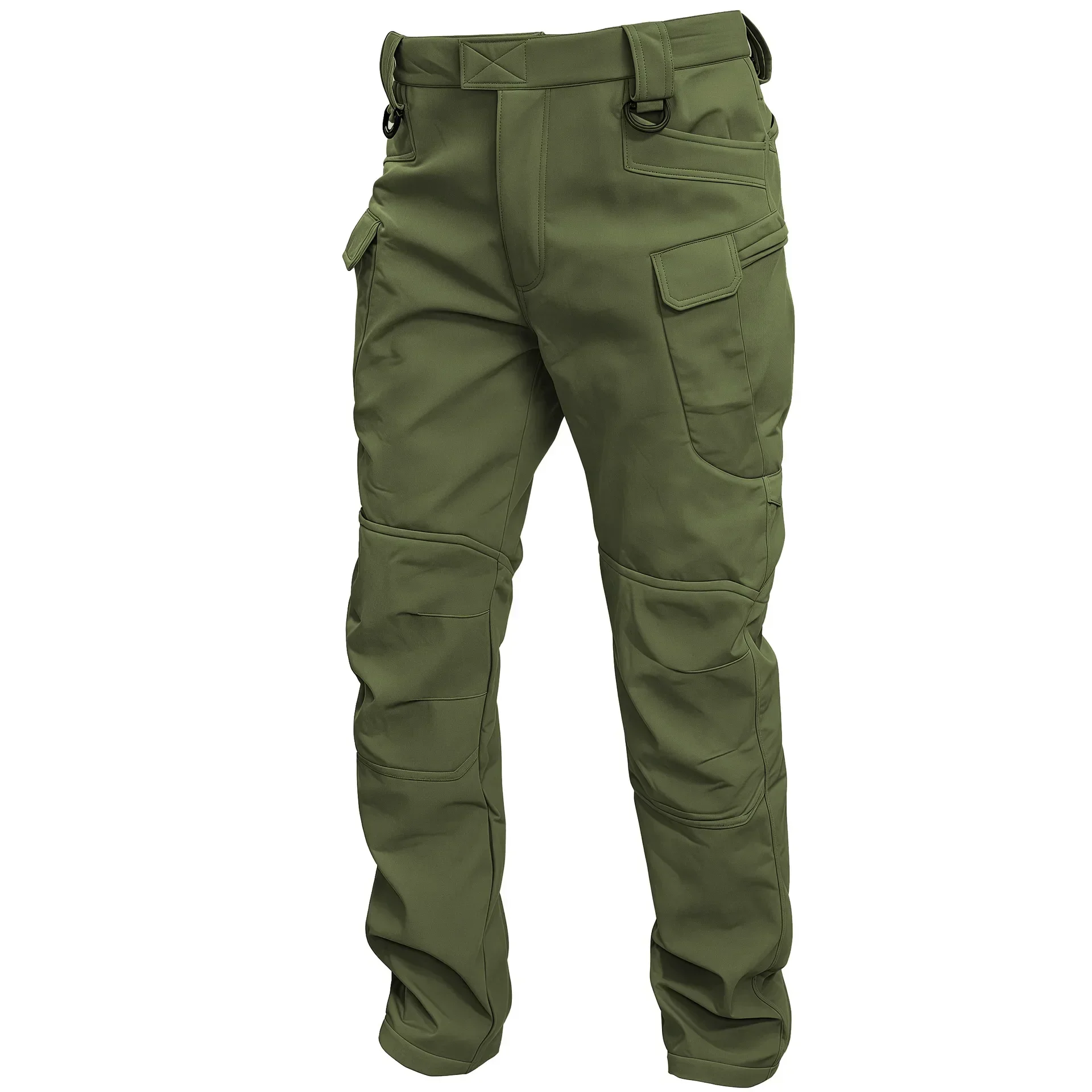 Outdoors Waterproof Tactical Pants Men Shark Skin Soft Shell Fleece Trousers Outdoor Waterproof  Wear-resistant Cargo Work Pant